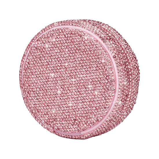 glamorous kelly white rose kelly refill case with dazzling pink glass stones for a chic touch.