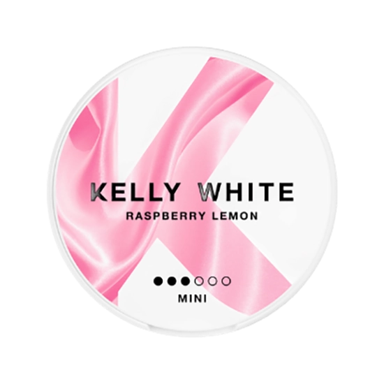 KELLY WHITE Raspberry Lemon all-white nicotine pouch, Raspberry, Lemon flavour