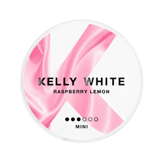 KELLY WHITE Raspberry Lemon all-white nicotine pouch, Raspberry, Lemon flavour