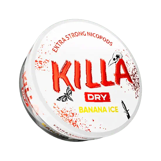 killa dry banana ice - 9.9 mg nicotine pouches