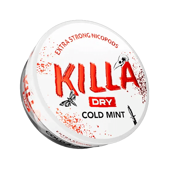 killa dry cold mint - 9.9 mg nicotine pouches