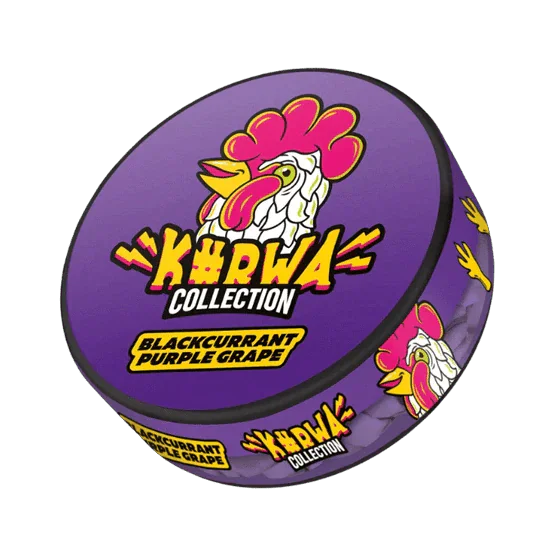 kurwa blackcurrant purple grape - 16mg/g nicotine pouches