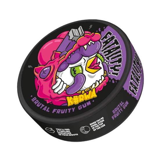 kurwa brutal fruity gum - 47mg nicotine pouches