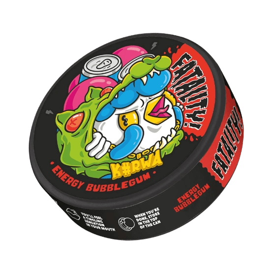 kurwa energy bubblegum - 47mg nicotine pouches