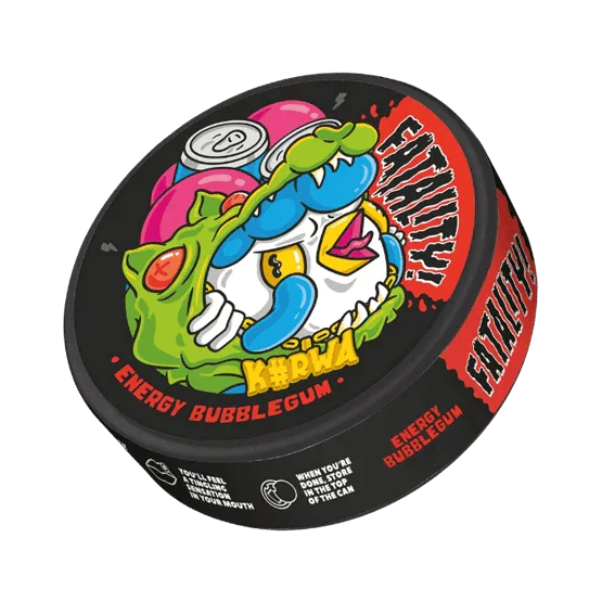 kurwa energy bubblegum - 47mg nicotine pouches