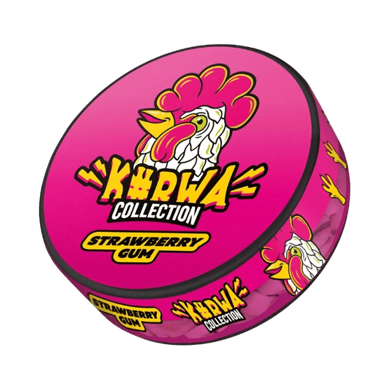 kurwa strawberry gum - 16mg/g nicotine pouches
