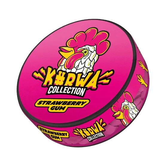 kurwa strawberry gum - 16mg/g nicotine pouches