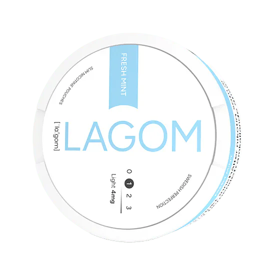 lagom fresh mint light 4mg nicotine pouches