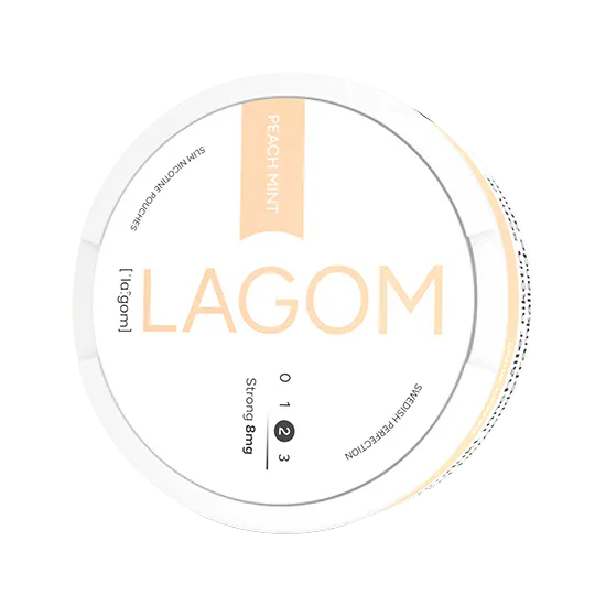 lagom peach mint strong 8mg nicotine pouches