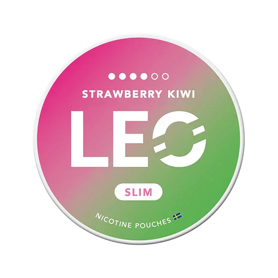 LEO Strawberry Kiwi Lime slim pouches, flavour: Strawberry, Kiwi, Lime