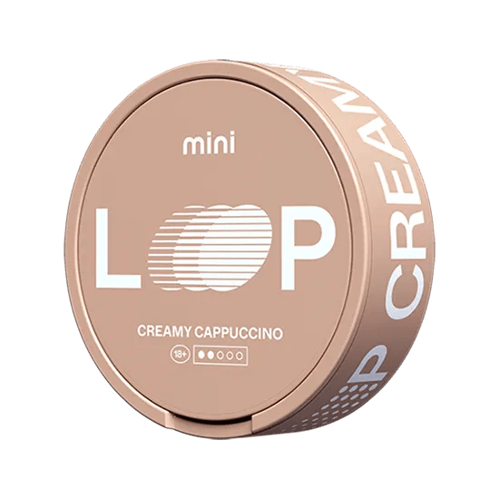 loop creamy cappuccino mini nicotine pouch