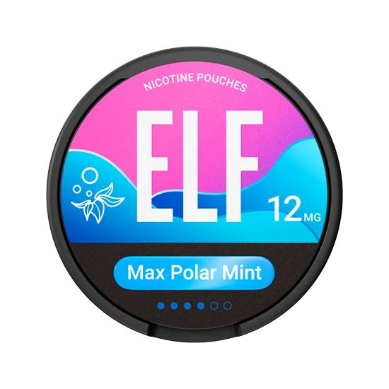 ELF Max Polar Mint - 12mg - mint flavour, all-white nicotine pouch by Elf Bar