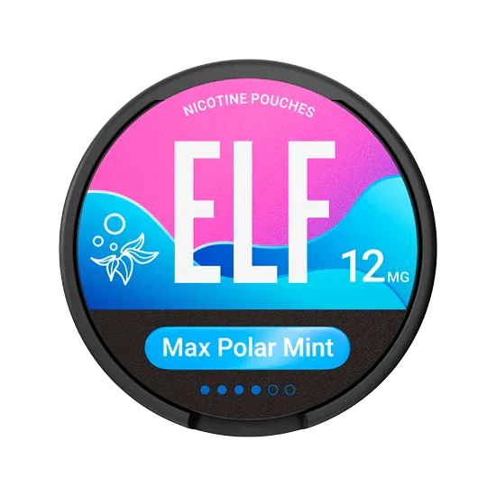 ELF Max Polar Mint - 12mg - mint flavour, all-white nicotine pouch by Elf Bar