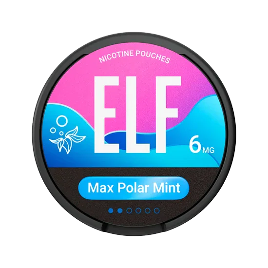 ELF Max Polar Mint - 6mg - mint flavour, all-white nicotine pouch by Elf Bar