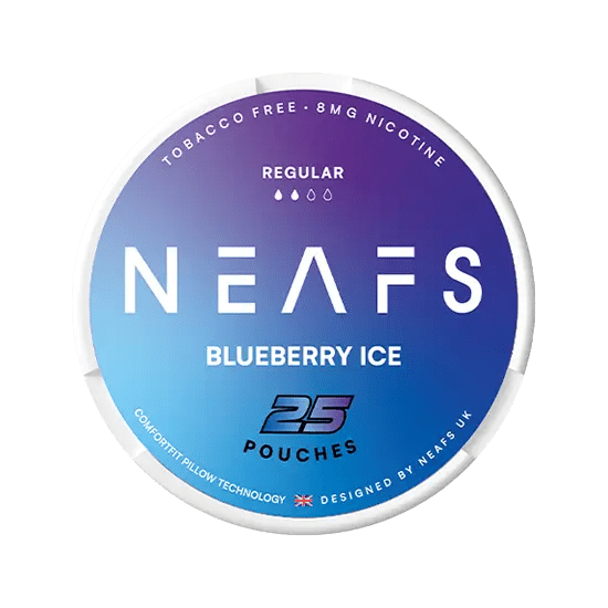 neafs blueberry ice nicotine-free nicotine pouches