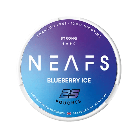 neafs blueberry ice strong nicotine-free nicotine pouches