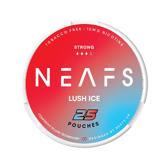neafs lush ice strong nicotine-free nicotine pouches