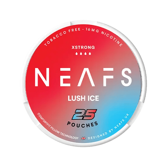 neafs lush ice xstrong nicotine-free nicotine pouches