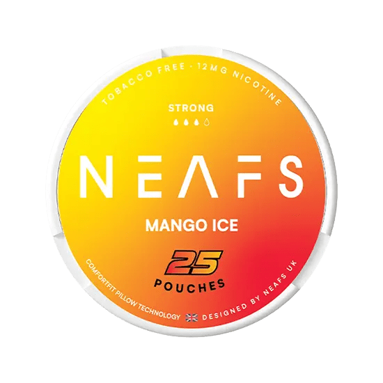 neafs mango ice strong nicotine-free nicotine pouches