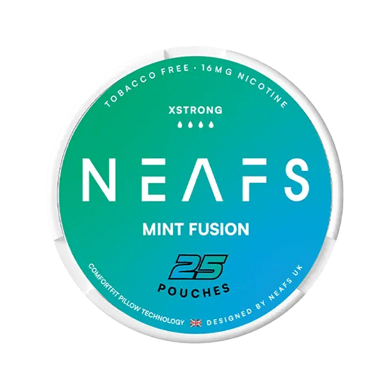 neafs mint fusion xstrong nicotine-free nicotine pouches