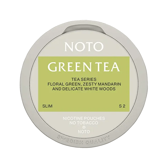 noto green tea nicotine pouch