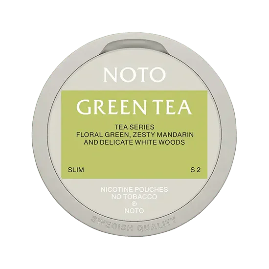 noto green tea nicotine pouch