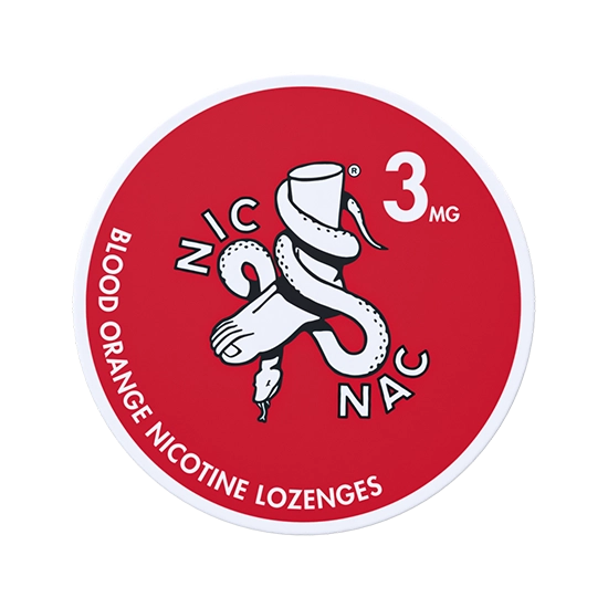 NIC NAC Blood Orange - 3 mg Nicotine lozenges