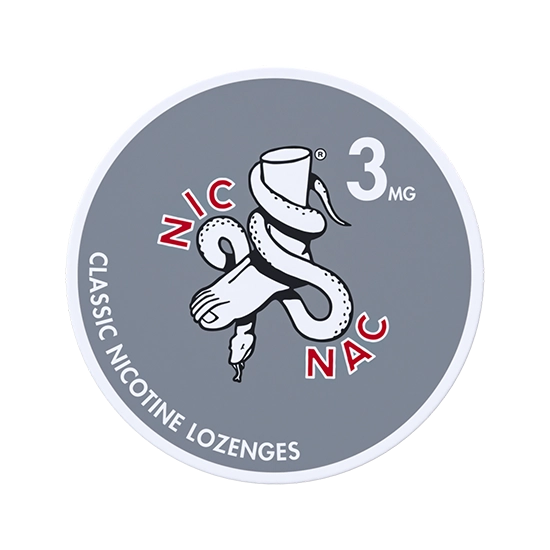 NIC NAC Classic 3 mg – subtle unflavoured nicotine lozenges from Snus Vikings