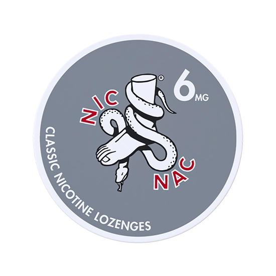 NIC NAC Classic 6 mg – clean unflavoured nicotine lozenges by Nic Nac Naturals LLC