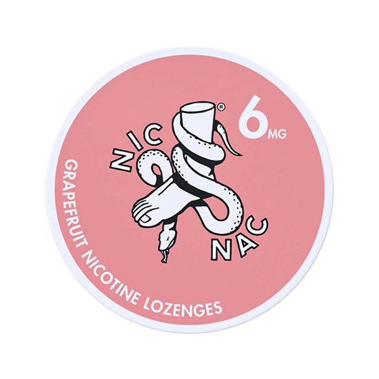 NIC NAC Grapefruit - 6 mg Nicotine lozenges
