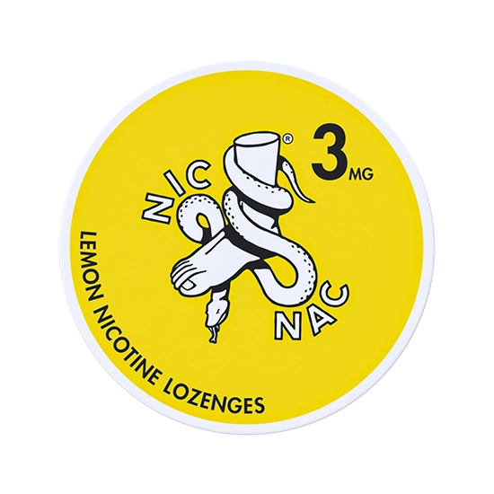 NIC NAC Lemon 3 mg – bright citrus nicotine lozenges by Nic Nac Naturals LLC