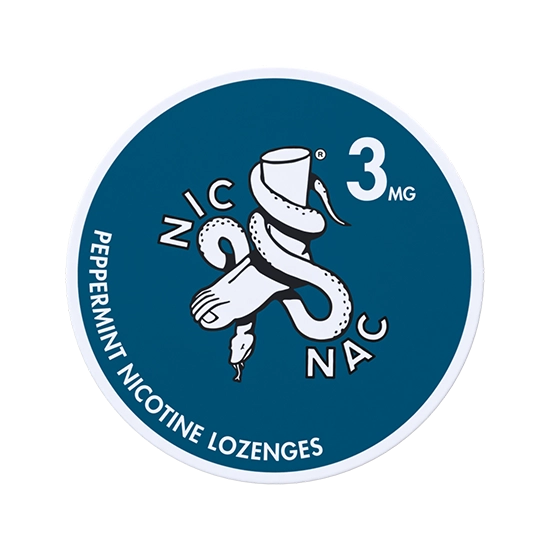 NIC NAC Peppermint - 3 mg Nicotine lozenges
