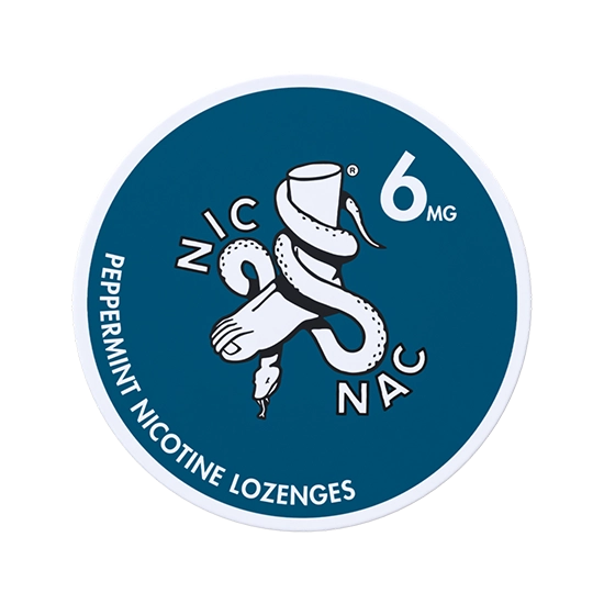 NIC NAC Peppermint - 6 mg Nicotine lozenges
