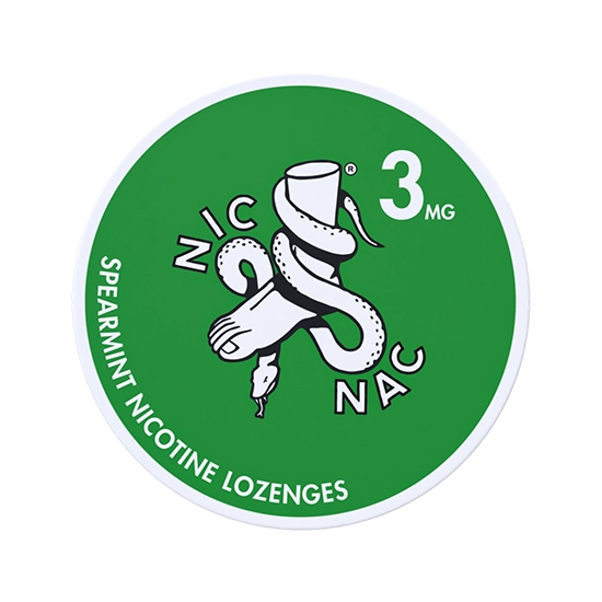 NIC NAC Spearmint - 3 mg Nicotine Lozenges