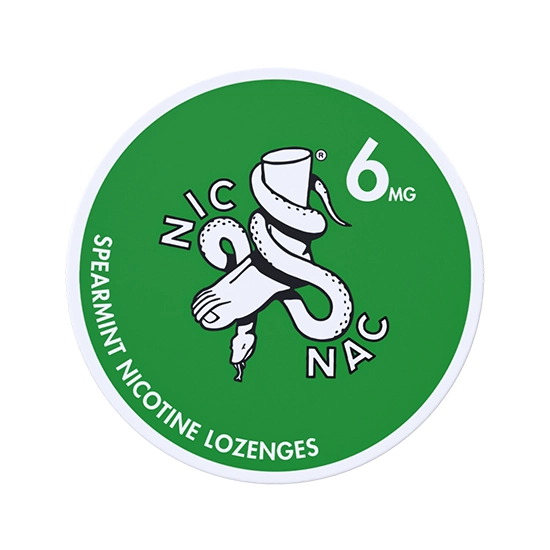 nic nac spearmint 6 mg nicotine lozenges