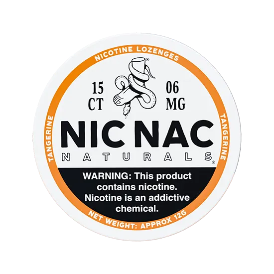 NIC NAC Cool 3mg - crisp, icy mint flavour, tobacco-free nicotine lozenge by Nic Nac Naturals LLC