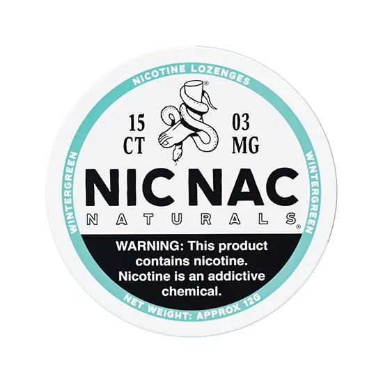 NIC NAC Wintergreen - 3 mg Nicotine lozenges