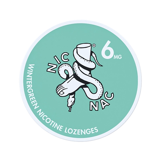 NIC NAC Naturals nicotine lozenge wintergreen 6 mg