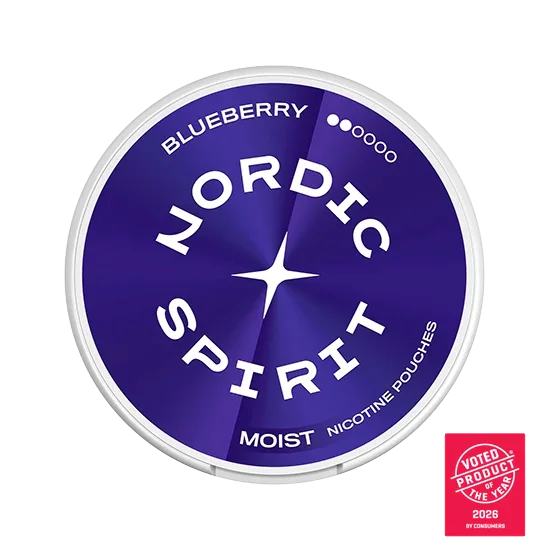 NORDIC SPIRIT Blueberry Regular slim nicotine pouch can