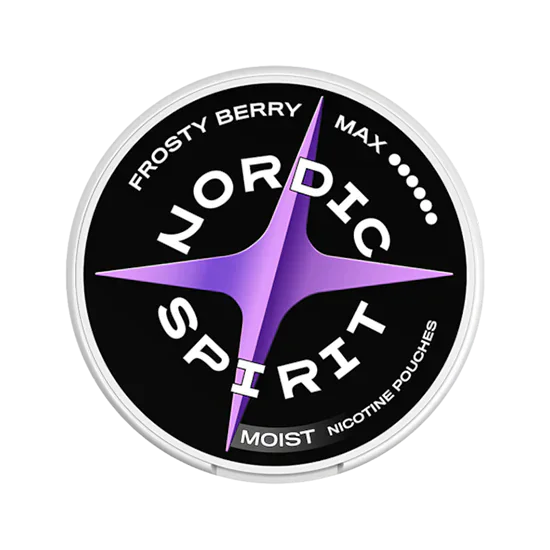Nordic Spirit Frosty Berry Max - 17mg - berries, moist, mint flavour, all-white nicotine pouch by JTI