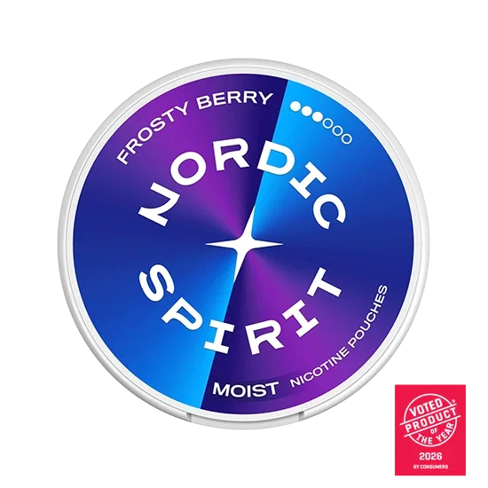NORDIC SPIRIT Frosty Berry Strong slim nicotine pouch can