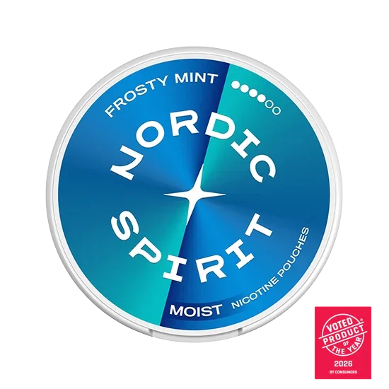 NORDIC SPIRIT Frosty Mint Extra Strong slim nicotine pouch can