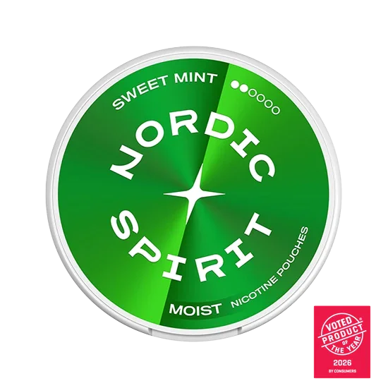 NORDIC SPIRIT Sweet Mint Regular slim nicotine pouch can