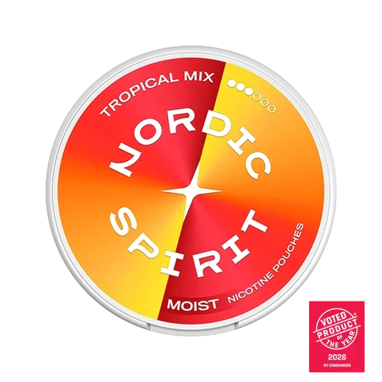 NORDIC SPIRIT Tropical Mix Strong slim nicotine pouch can