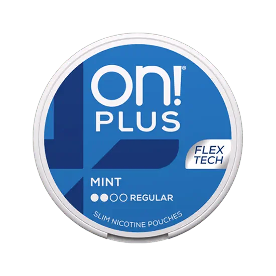 on plus mint normal regular nicotine pouch