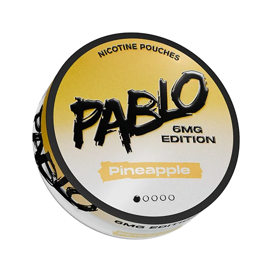PABLO Pineapple 6mg Edition Pineapple slim nicotine pouch can