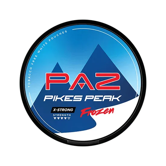 paz pikes peak frozen mint nicotine pouches