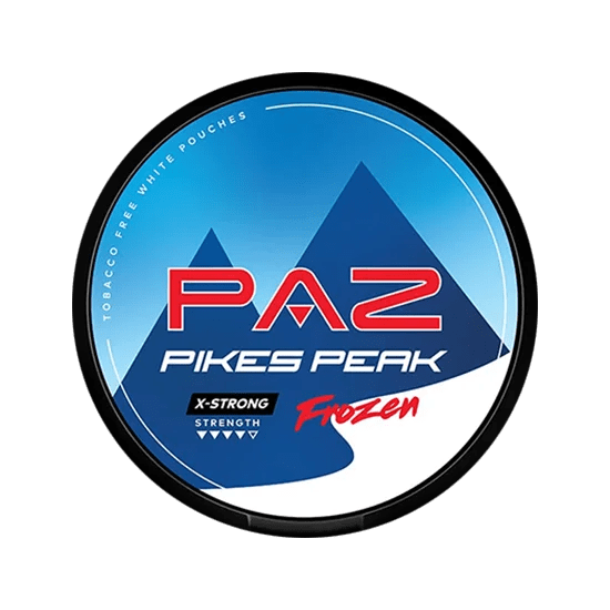 paz pikes peak frozen mint nicotine pouches