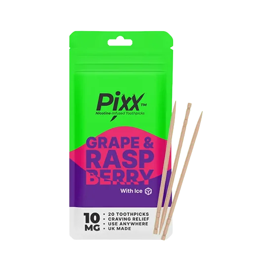 PIXX Grape Raspberry Toothpick - 10mg Grape, Raspberry toothpick