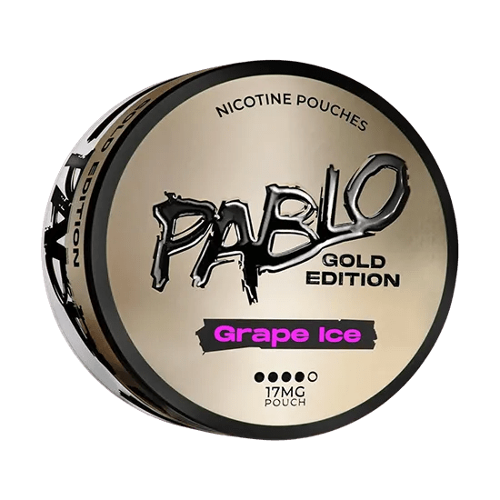 pablo grape ice – gold edition nicotine pouches 17mg